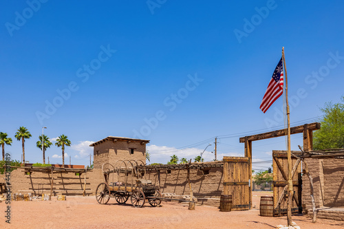 Photography Sunny view of the Old Las Vegas Mormon Fort State Historic Park