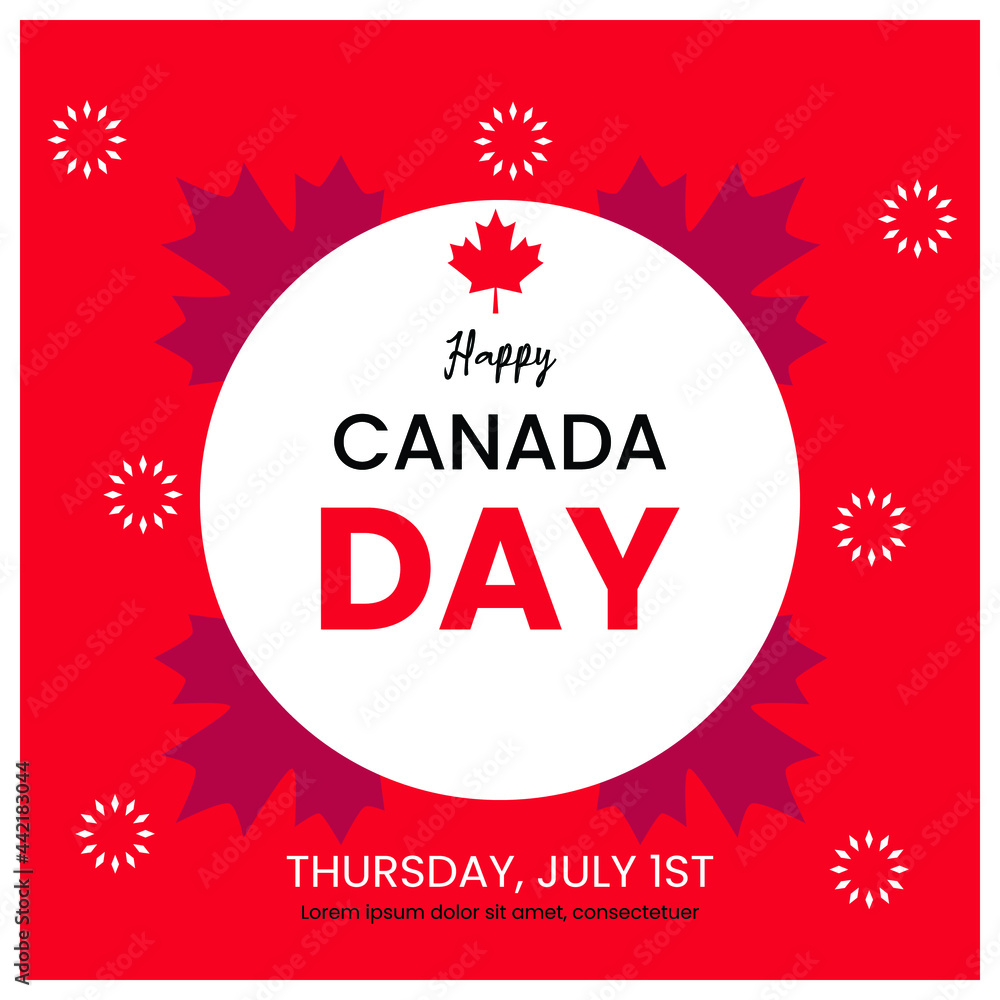 Naklejka premium canada day
