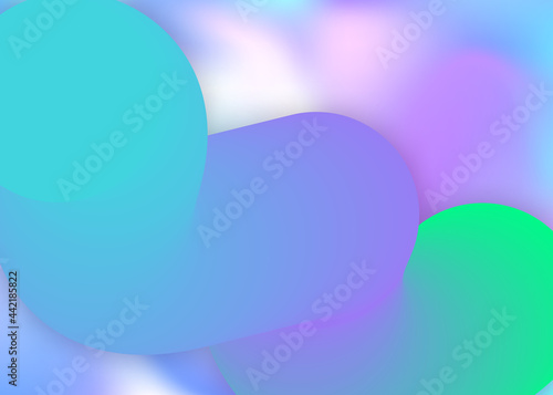 Liquid fluid background with dynamic elements and shapes. © Holo Art
