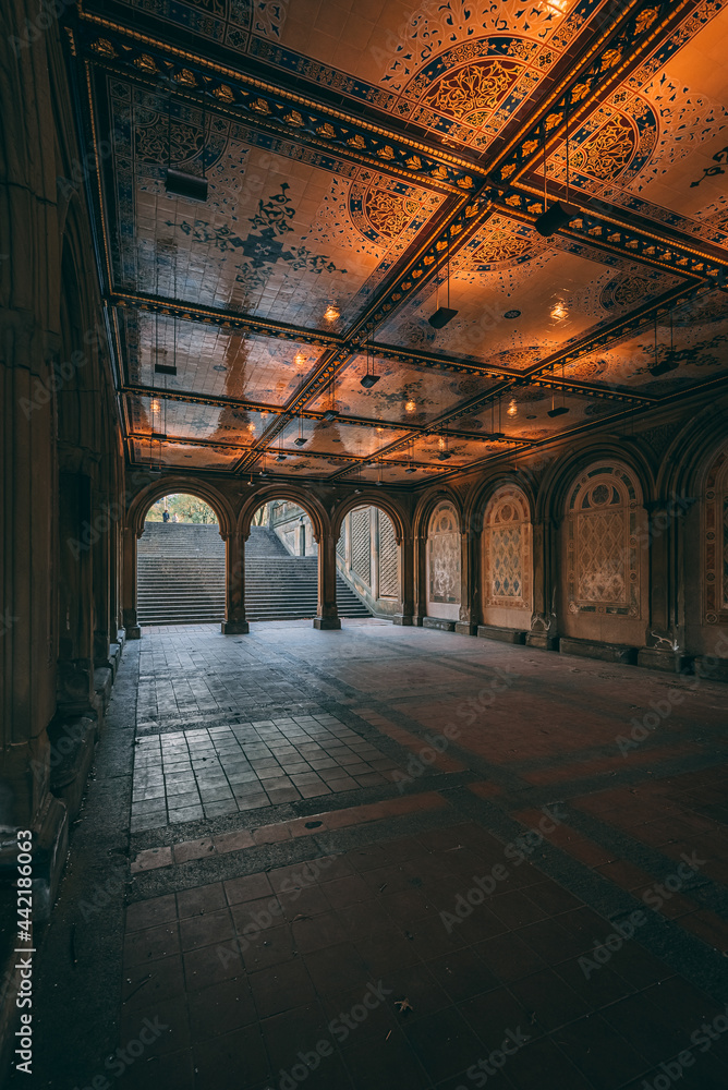 New York City At Bethesda Terrace Underpass In Central Park. Stock Photo,  Picture and Royalty Free Image. Image 25848938.