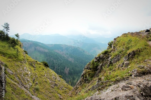 bright landscape in the mountains