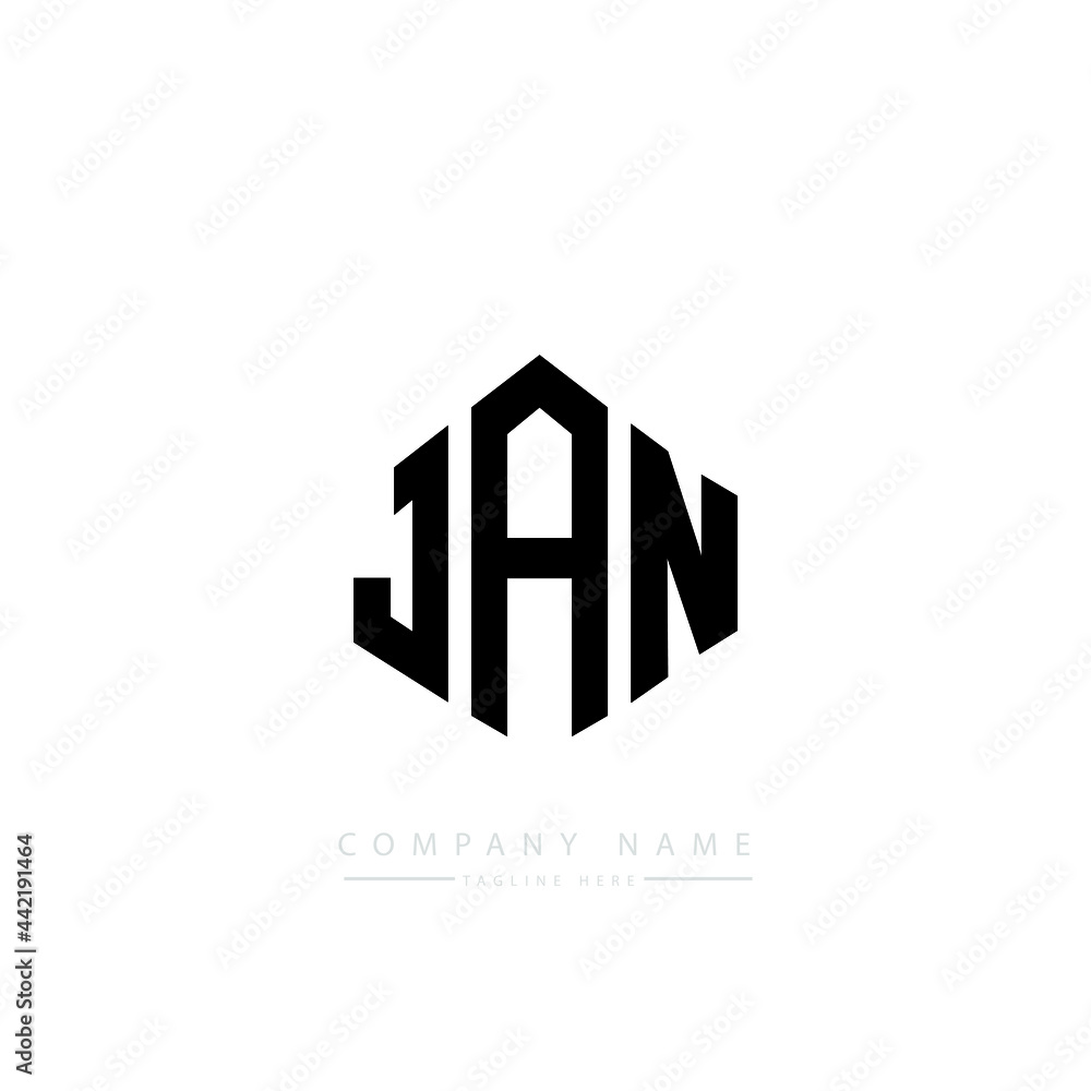 JAN letter logo design with polygon shape. JAN polygon logo monogram. JAN cube logo design. JAN hexagon vector logo template white and black colors. JAN monogram, JAN business and real estate logo. JAN letter logo design with polygon shape. JAN polygon logo monogram. JAN cube logo design. JAN hexagon vector logo template white and black colors. JAN monogram, JAN business and real estate logo.