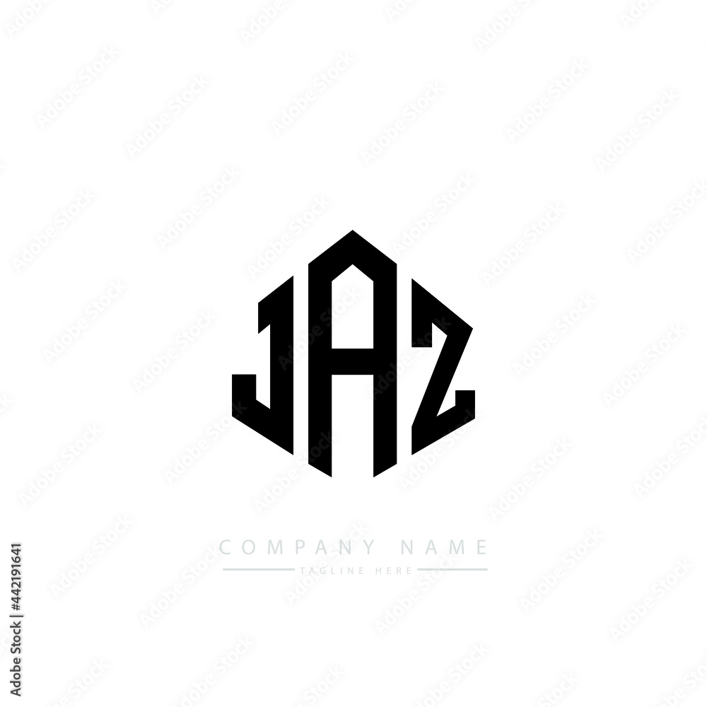 JAZ letter logo design with polygon shape. JAZ polygon logo monogram. JAZ cube logo design. JAZ hexagon vector logo template white and black colors. JAZ monogram, JAZ business and real estate logo. JAZ letter logo design with polygon shape. JAZ polygon logo monogram. JAZ cube logo design. JAZ hexagon vector logo template white and black colors. JAZ monogram, JAZ business and real estate logo.