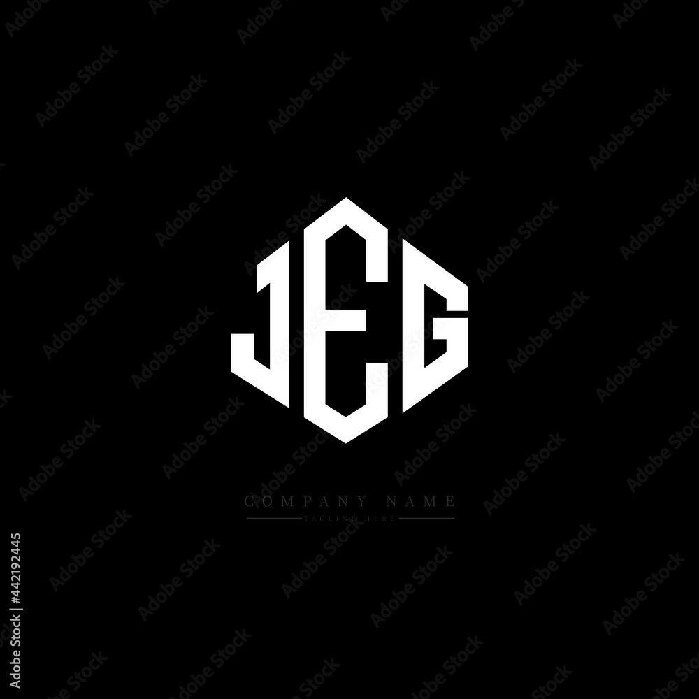 JEG letter logo design with polygon shape. JEG polygon logo monogram. JEG cube logo design. JEG hexagon vector logo template white and black colors. JEG monogram, JEG business and real estate logo. JEG letter logo design with polygon shape. JEG polygon logo monogram. JEG cube logo design. JEG hexagon vector logo template white and black colors. JEG monogram, JEG business and real estate logo.