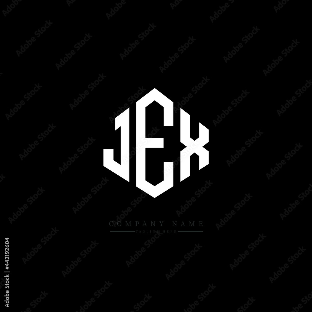 JEX letter logo design with polygon shape. JEX polygon logo monogram. JEX cube logo design. JEX hexagon vector logo template white and black colors. JEX monogram, JEX business and real estate logo. JEX letter logo design with polygon shape. JEX polygon logo monogram. JEX cube logo design. JEX hexagon vector logo template white and black colors. JEX monogram, JEX business and real estate logo.