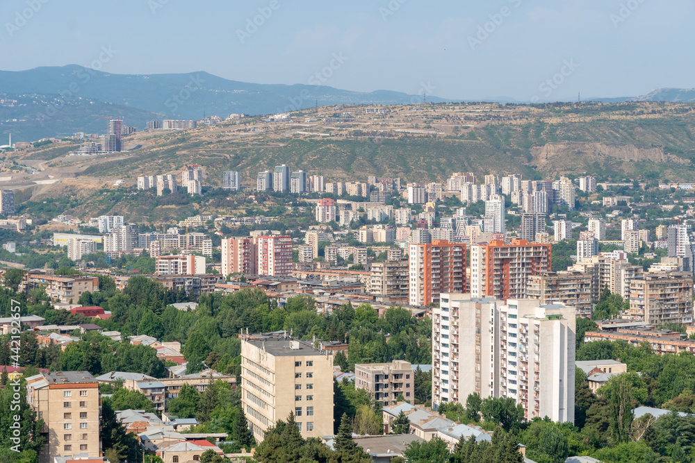 Residential buildings in the city of Tbilisi