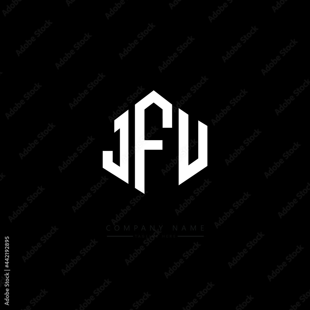 JFU letter logo design with polygon shape. JFU polygon logo monogram. JFU cube logo design. JFU hexagon vector logo template white and black colors. JFU monogram, JFU business and real estate logo. JFU letter logo design with polygon shape. JFU polygon logo monogram. JFU cube logo design. JFU hexagon vector logo template white and black colors. JFU monogram, JFU business and real estate logo.