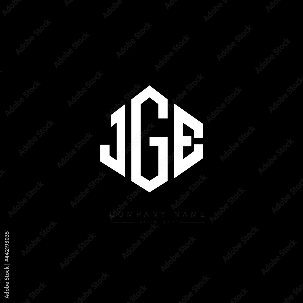 JGE letter logo design with polygon shape. JGE polygon logo monogram. JGE cube logo design. JGE hexagon vector logo template white and black colors. JGE monogram, JGE business and real estate logo. JGE letter logo design with polygon shape. JGE polygon logo monogram. JGE cube logo design. JGE hexagon vector logo template white and black colors. JGE monogram, JGE business and real estate logo.