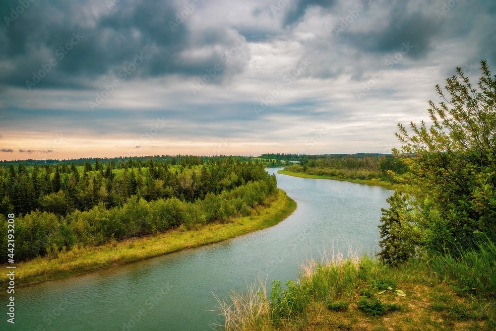 Moody Clouds Over The Red Deer River Moody Clouds Over The Red Deer River