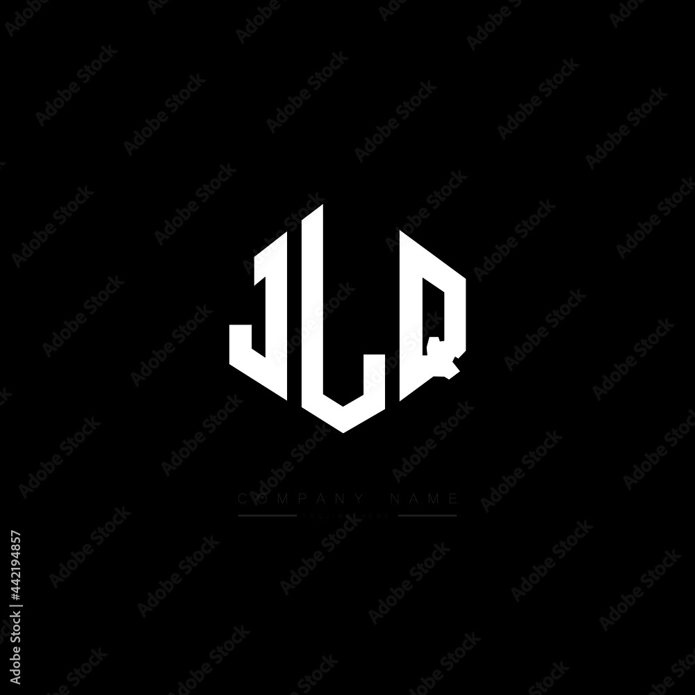 JLQ letter logo design with polygon shape. JLQ polygon logo monogram. JLQ cube logo design. JLQ hexagon vector logo template white and black colors. JLQ monogram, JLQ business and real estate logo. 