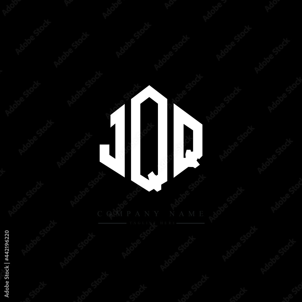 JQQ letter logo design with polygon shape. JQQ polygon logo monogram. JQQ cube logo design. JQQ hexagon vector logo template white and black colors. JQQ monogram, JQQ business and real estate logo. 