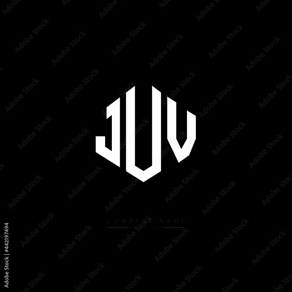 JUV letter logo design with polygon shape. JUV polygon logo monogram. JUV cube logo design. JUV hexagon vector logo template white and black colors. JUV monogram, JUV business and real estate logo. JUV letter logo design with polygon shape. JUV polygon logo monogram. JUV cube logo design. JUV hexagon vector logo template white and black colors. JUV monogram, JUV business and real estate logo.