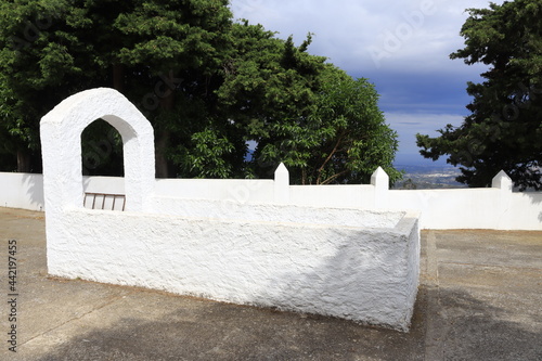 Entrance to the old arabic cistern, Comares, Axarquia, Malaga, Spain photo