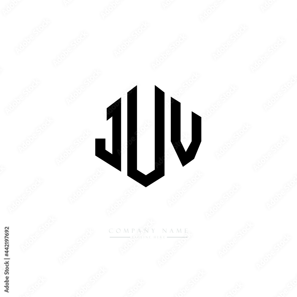 JUV letter logo design with polygon shape. JUV polygon logo monogram. JUV cube logo design. JUV hexagon vector logo template white and black colors. JUV monogram, JUV business and real estate logo. JUV letter logo design with polygon shape. JUV polygon logo monogram. JUV cube logo design. JUV hexagon vector logo template white and black colors. JUV monogram, JUV business and real estate logo.