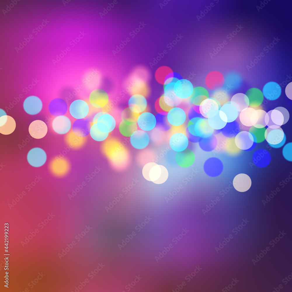 Abstract bokeh light and blurred light on a colorful background