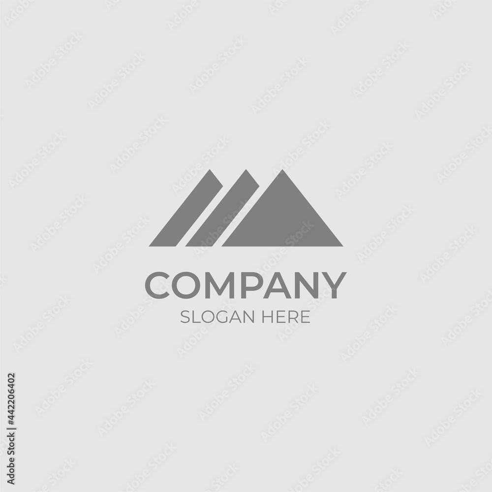 clean mountain logo for modern company clean mountain logo for modern company