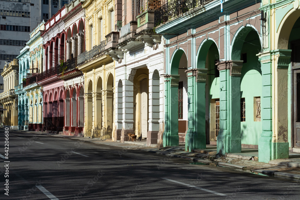 Edificios antiguos de la Habana Vieja Cuba.