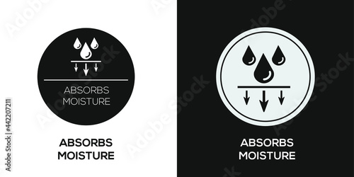 Creative (Absorbs moisture) Icon ,Vector sign.
