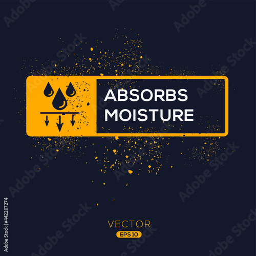 Creative (Absorbs moisture) Icon ,Vector sign.