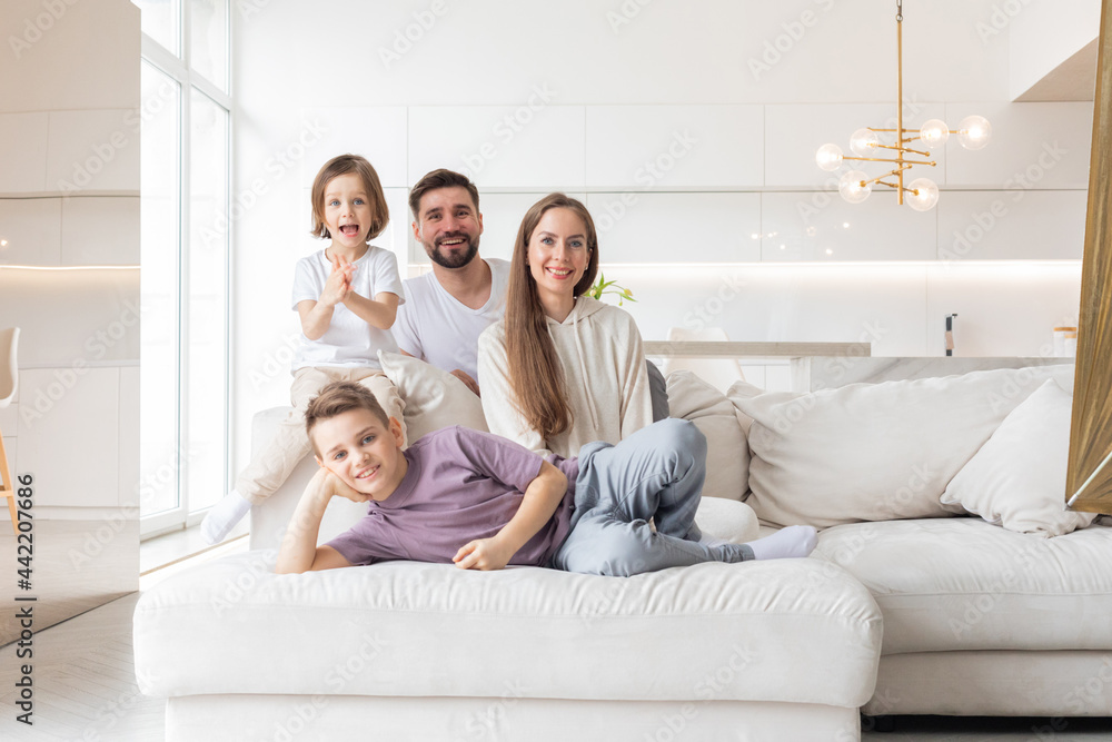 Young parents with children at home Young parents with children at home