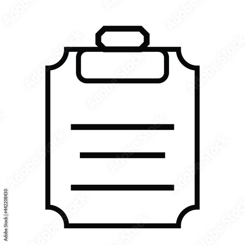 clipboard icon vector illustration