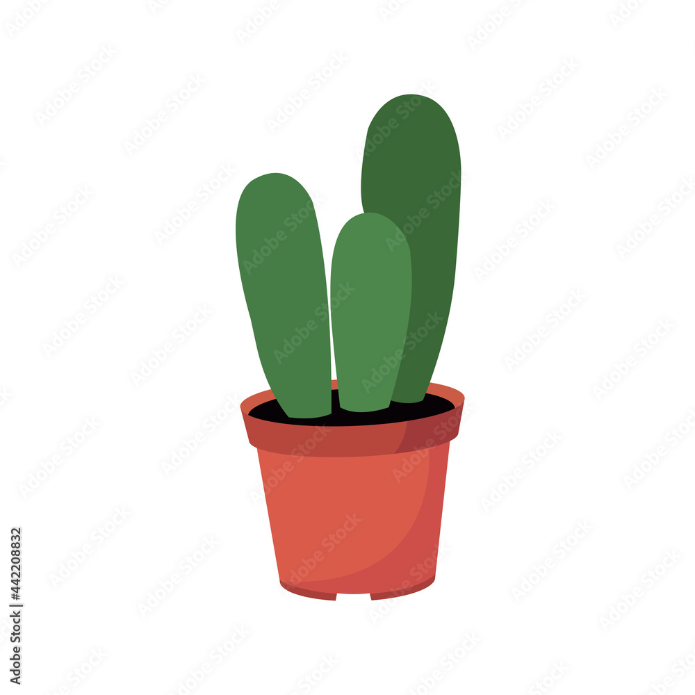 cactus in pot isolated vector art and graphics cactus in pot isolated vector art and graphics
