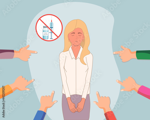 no covid vaccine, bullying vaccination