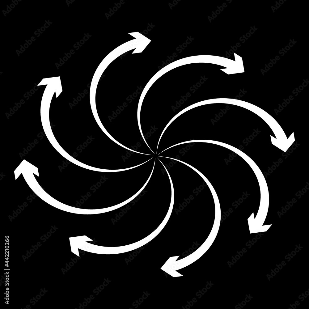Arrow Spinning Circle Icon Simple Vector Arrow Spinning Circle Icon Simple Vector
