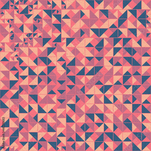 Abstract Geometric Pattern generative computational art illustration