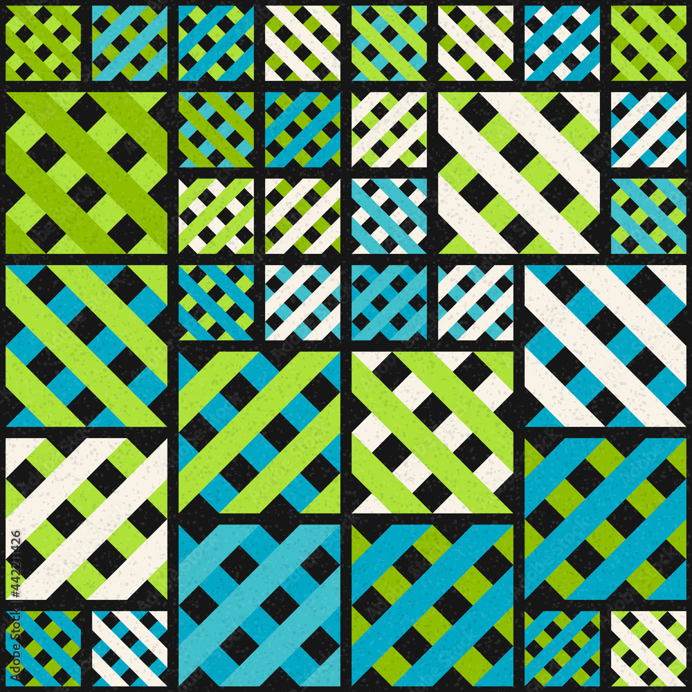 Obraz premium Abstract Geometric Pattern generative computational art illustration