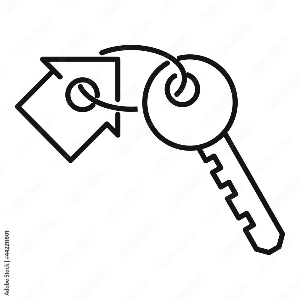 Lottery house win icon outline vector. Bingo game Lottery house win icon outline vector. Bingo game