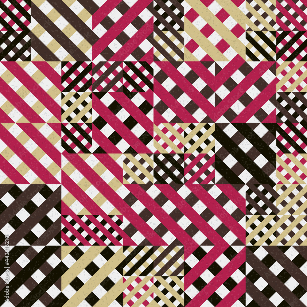 Obraz premium Abstract Geometric Pattern generative computational art illustration