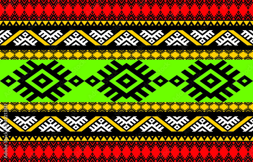 Abstract ethnic geometric pattern design for background or wallpaper, clothing,bati Abstract ethnic geometric pattern design for background or wallpaper, clothing,bati