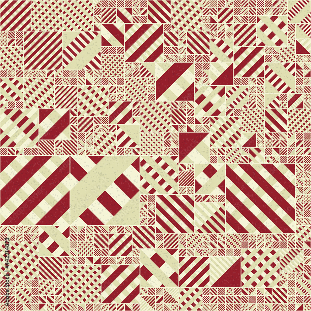 Fototapeta premium Abstract Geometric Pattern generative computational art illustration