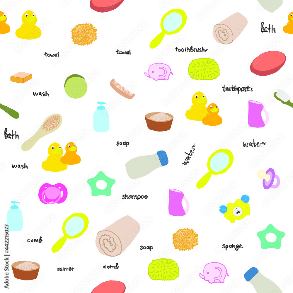 set of Bath accessories object vector design illustration. colorful Baby Bath flat isolated vector hand drawn. Sweet bath baby accessories on white background. Baby care supplies set of Bath accessories object vector design illustration. colorful Baby Bath flat isolated vector hand drawn. Sweet bath baby accessories on white background. Baby care supplies