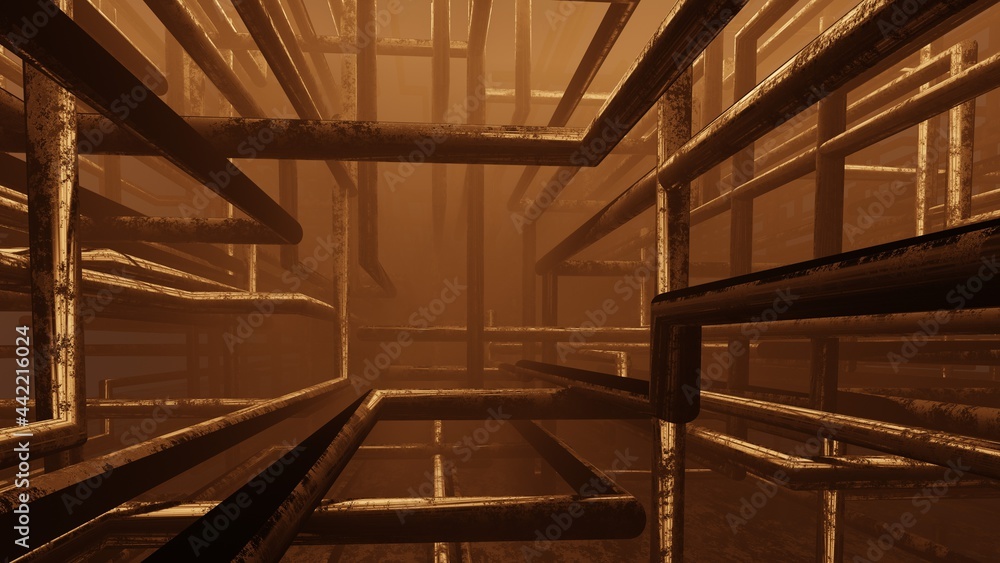 Sci-Fi Pipeline Factory Sci-Fi Pipeline Factory