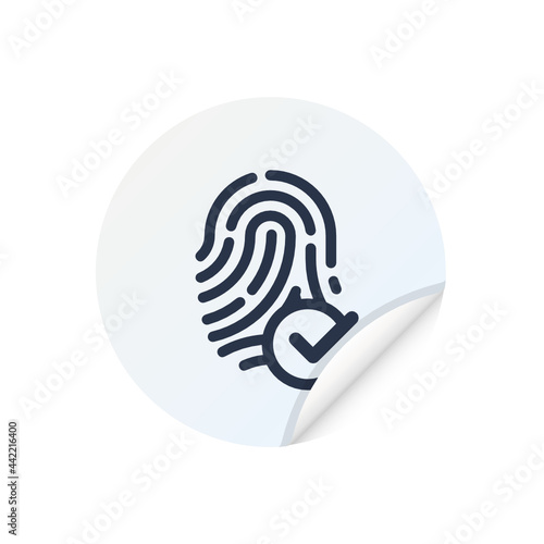 Verified Fingerprint - Sticker