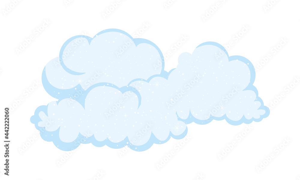 blue clouds icon