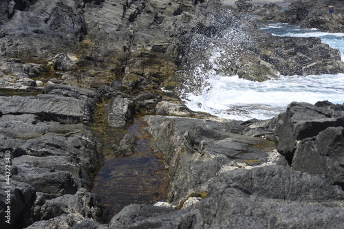 looking at the sea from the cliffs