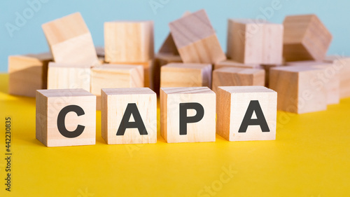 capa word construction with letter blocks and a shallow depth of field photo