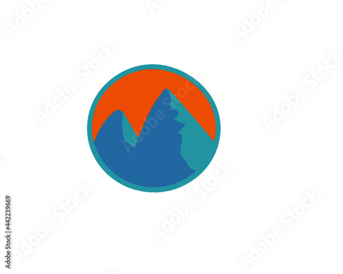 icon,logo, mountains