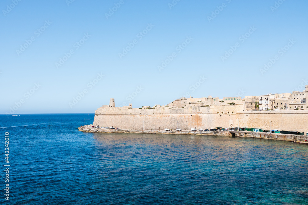 Fort Saint Elmo, star fort in Valletta, Malta. On the seaward shore of the Sciberras Peninsula that divides Marsamxett Harbour from Grand Harbour.