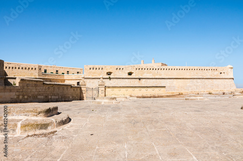 Fort Saint Elmo, star fort in Valletta, Malta. On the seaward shore of the Sciberras Peninsula that divides Marsamxett Harbour from Grand Harbour. photo