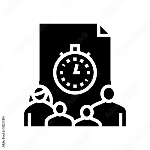 temporarily taken into foster care glyph icon vector. temporarily taken into foster care sign. isolated contour symbol black illustration