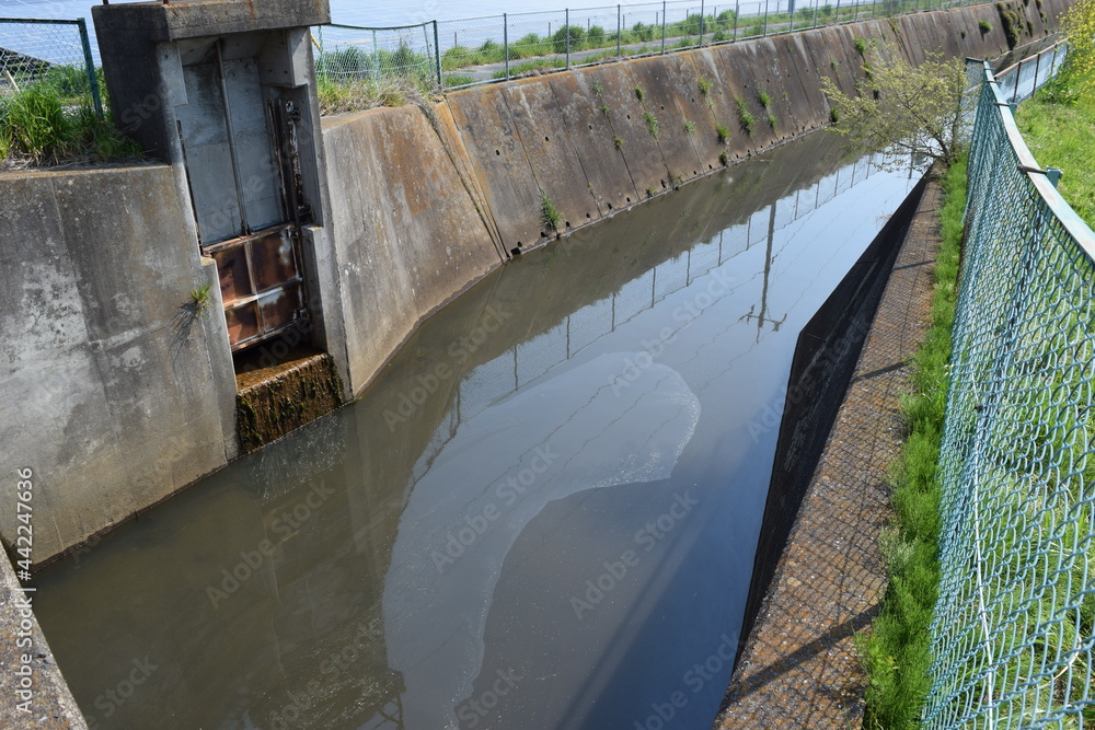 農業用水路兼排水路 茨城県