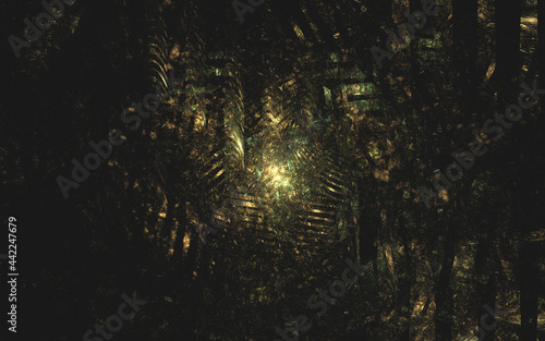 Abstract dark forest camouflage texture