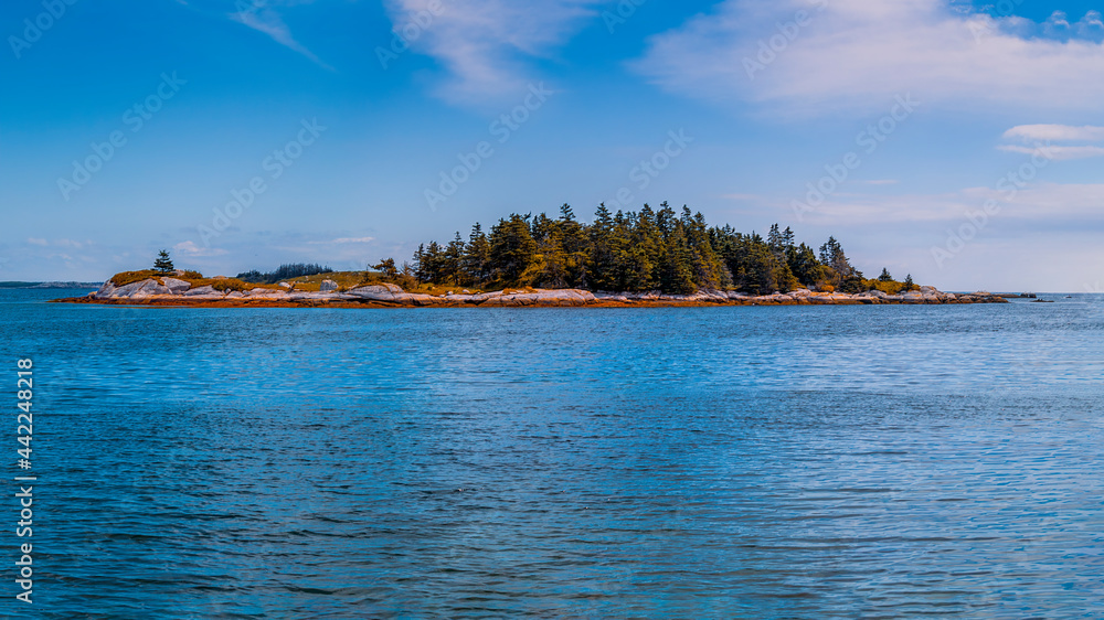  Small island in the Atlantic Ocean off the Atlantic coast of Nova Scotia, Canada.