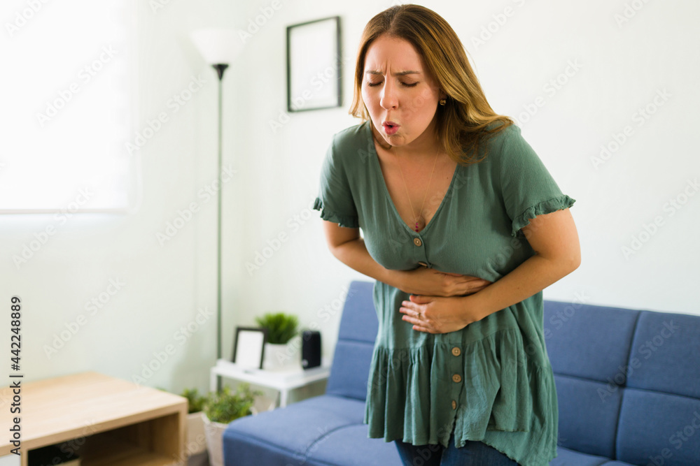 Caucasian woman needs to go to the doctor Caucasian woman needs to go to the doctor