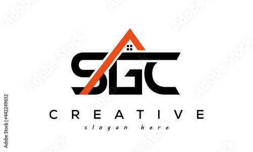 initial SGC letters real estate construction logo vector	 photo