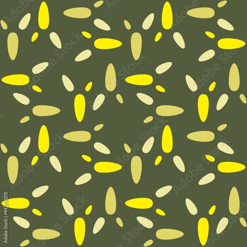 Rounded abstract seamless pattern - retro accent for any surfaces.